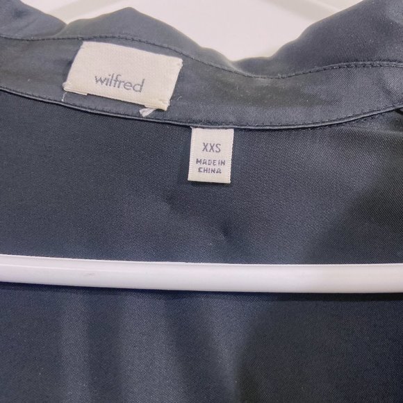 Aritzia Wilfred Tie Front Blouse Peaufiner Blouse XXS - Picture 3 of 6